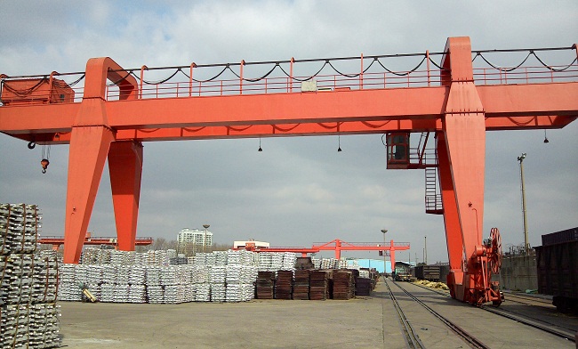 客戶名稱：中國儲(chǔ)運(yùn)公司-MG型32/10t-28m雙梁門式起重機(jī)2臺(tái)